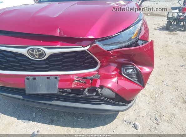 5TDGZRBH9MS072359 2021 TOYOTA HIGHLANDER Red Դիմացի տեսք