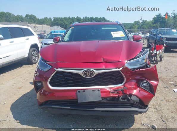 5TDGZRBH9MS072359 2021 TOYOTA HIGHLANDER Red Հետևի տեսք