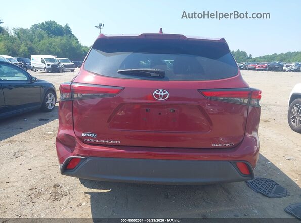 5TDGZRBH9MS072359 2021 TOYOTA HIGHLANDER Red Սալոնի 360 աստիճան տեսք