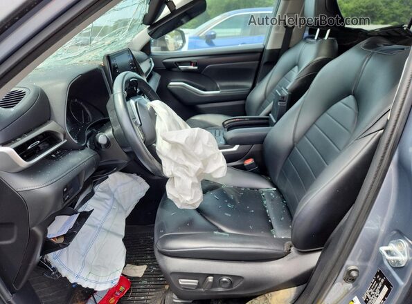 5TDGZRBH9MS108535 2021 TOYOTA HIGHLANDER Silver Вид наклейки з VIN-кодом