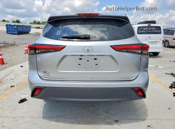 5TDGZRBH9MS527355 2021 TOYOTA HIGHLANDER Silver Հետևի տեսք