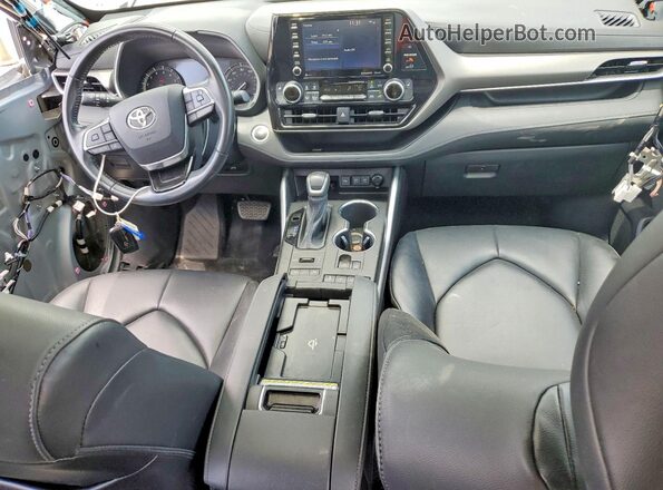 5TDGZRBH9MS527355 2021 TOYOTA HIGHLANDER Silver Առջևի վահանակի տեսք