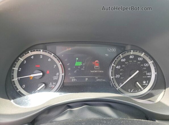 5TDGZRBH9MS527355 2021 TOYOTA HIGHLANDER Silver Սարքավորումների վահանակի տեսք