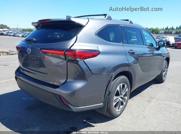 5TDGZRBH9MS557956 2021 TOYOTA HIGHLANDER Gray Tył prawy
