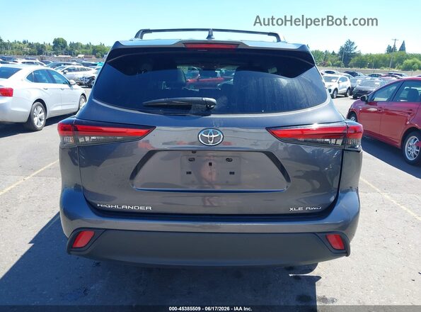5TDGZRBH9MS557956 2021 TOYOTA HIGHLANDER Gray 