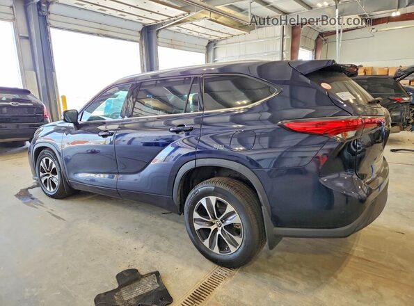 5TDGZRBHXLS004523 2020 TOYOTA HIGHLANDER Blue Rear left