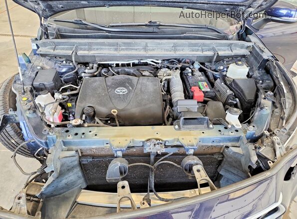 5TDGZRBHXLS004523 2020 TOYOTA HIGHLANDER Blue Engine compartment view