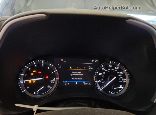 5TDGZRBHXLS004523 2020 TOYOTA HIGHLANDER Blue Instrument cluster view
