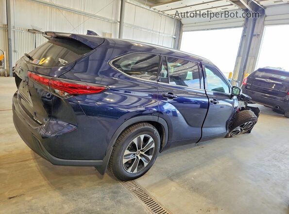 5TDGZRBHXLS004523 2020 TOYOTA HIGHLANDER Blue Rear right