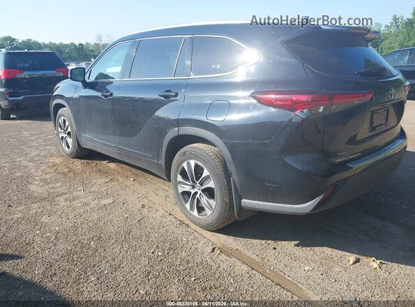 5TDGZRBHXLS504763 2020 TOYOTA HIGHLANDER Black უკანა მარცხენა