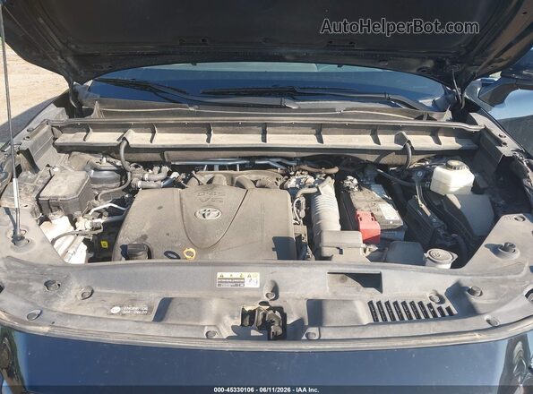 5TDGZRBHXLS504763 2020 TOYOTA HIGHLANDER Black უკანა ხედი