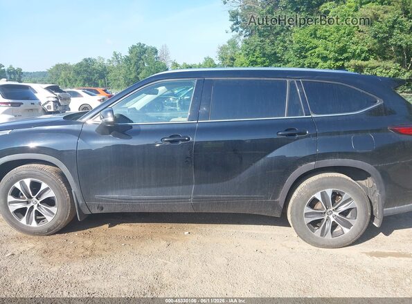 5TDGZRBHXLS504763 2020 TOYOTA HIGHLANDER Black სალონის 360-გრადუსიანი ხედი