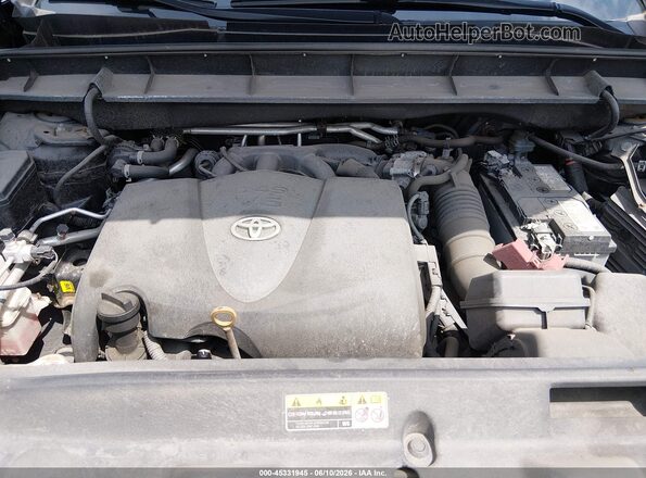 5TDGZRBHXLS509784 2020 TOYOTA HIGHLANDER Черный Вид сзади