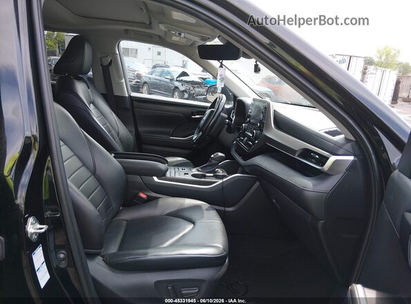 5TDGZRBHXLS509784 2020 TOYOTA HIGHLANDER Черный Вид салона спереди