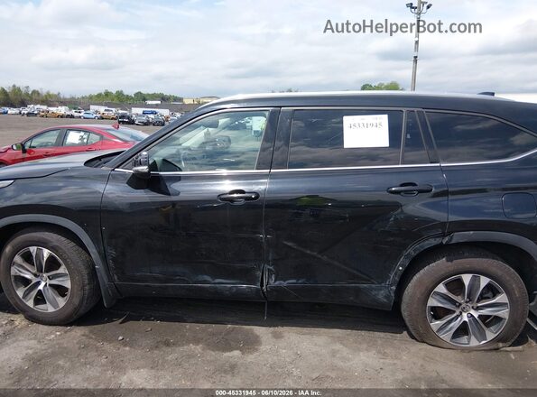 5TDGZRBHXLS509784 2020 TOYOTA HIGHLANDER Черный Вид спереди