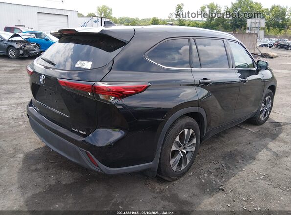 5TDGZRBHXLS509784 2020 TOYOTA HIGHLANDER Черный Задняя правая четверть