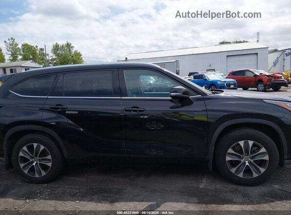 5TDGZRBHXLS509784 2020 TOYOTA HIGHLANDER Черный Вид задней части салона
