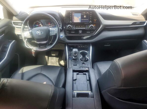 5TDHARAHXLS501424 2020 TOYOTA HIGHLANDER Black Առջևի վահանակի տեսք