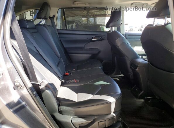 5TDHARAHXMS507581 2021 TOYOTA HIGHLANDER Угольный Вид задних сидений