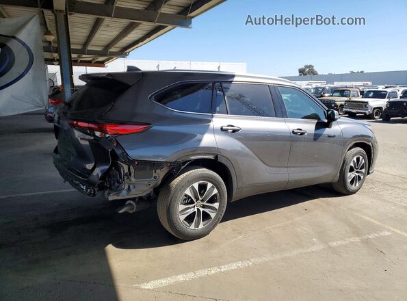 5TDHARAHXMS507581 2021 TOYOTA HIGHLANDER Угольный Задняя правая четверть