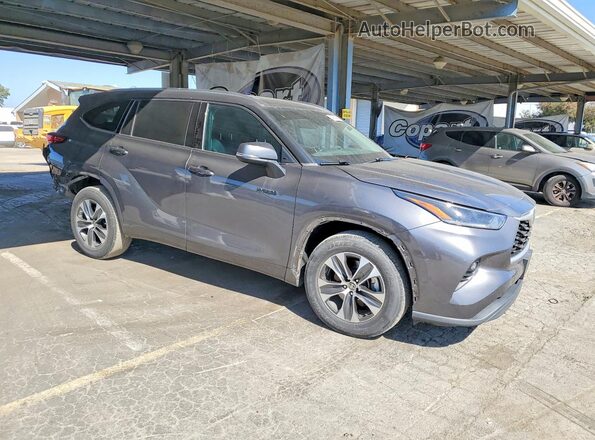 5TDHARAHXMS507581 2021 TOYOTA HIGHLANDER Угольный Передняя правая четверть