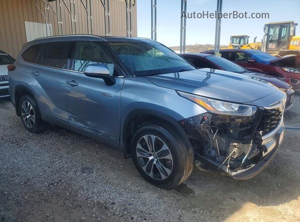 5TDHBRCH2LS000392 2020 TOYOTA HIGHLANDER Blue Front right