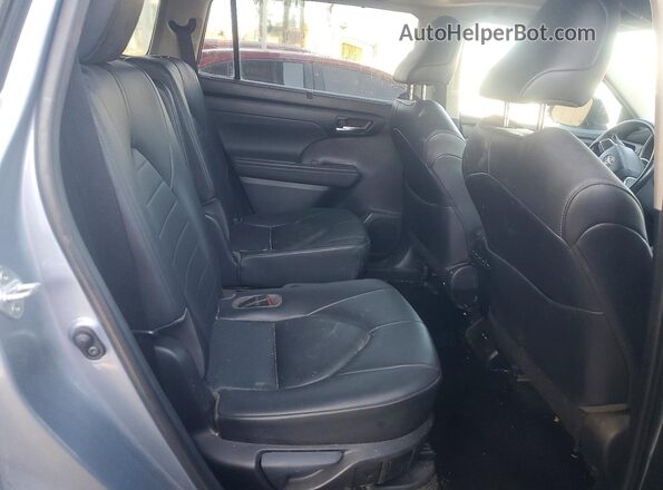 5TDHBRCH2LS000392 2020 TOYOTA HIGHLANDER Blue Rear seats view