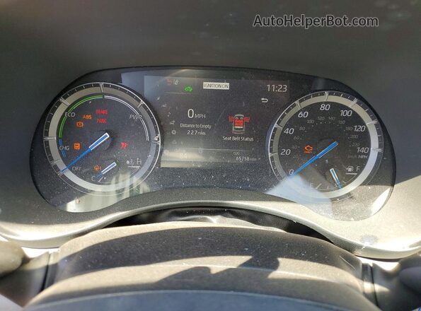 5TDHBRCH8MS044477 2021 TOYOTA HIGHLANDER Gray Instrument cluster view