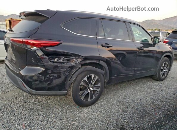 5TDHZRAH0MS039109 2021 TOYOTA HIGHLANDER Black Задня права чверть