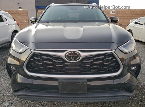 5TDHZRAH0MS039109 2021 TOYOTA HIGHLANDER Black Вид спереду