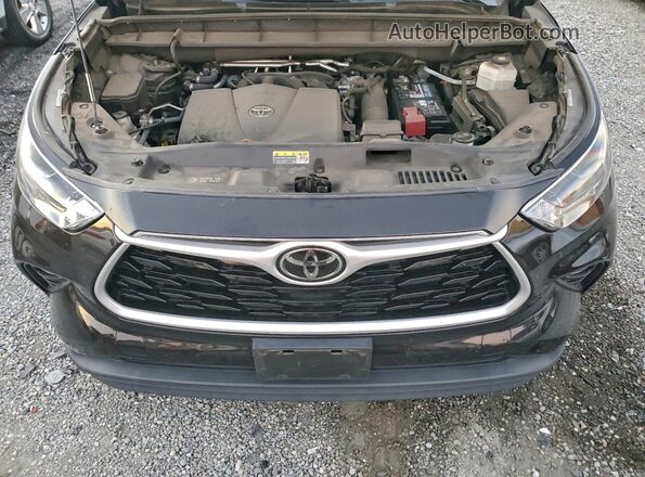 5TDHZRAH0MS039109 2021 TOYOTA HIGHLANDER Black Вид підкапотного простору