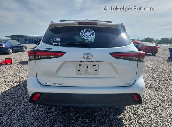5TDHZRAH9LS512617 2020 TOYOTA HIGHLANDER White უკანა ხედი