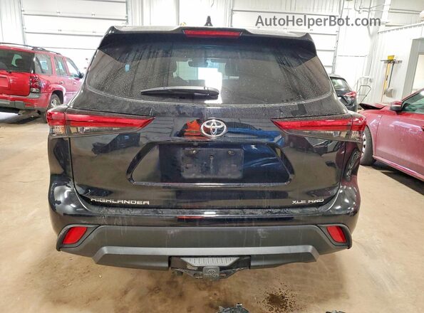 5TDHZRBH1MS540783 2021 TOYOTA HIGHLANDER Black Widok z tyłu
