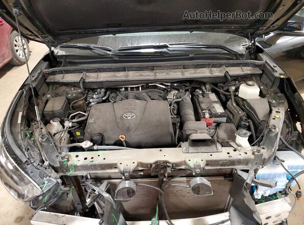 5TDHZRBH1MS540783 2021 TOYOTA HIGHLANDER Black Widok komory silnika