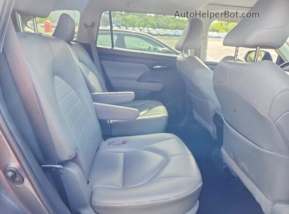 5TDHZRBH2LS508889 2020 TOYOTA HIGHLANDER Gray Vista de los asientos traseros