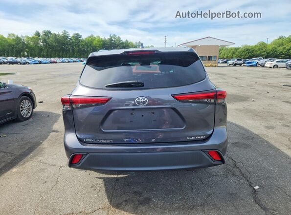 5TDHZRBH2LS508889 2020 TOYOTA HIGHLANDER Gray Vista trasera
