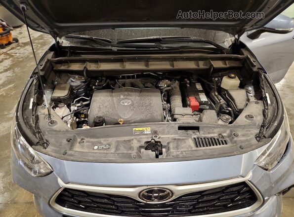 5TDHZRBH4LS020608 2020 TOYOTA HIGHLANDER Синий Вид подкапотного пространства