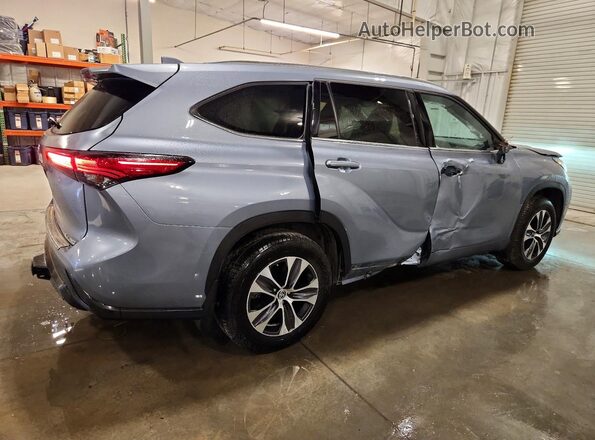 5TDHZRBH4LS020608 2020 TOYOTA HIGHLANDER Синий Задняя правая четверть