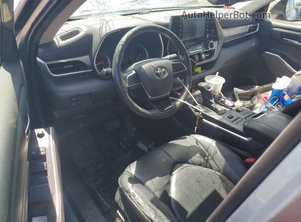 5TDHZRBH5LS014557 2020 TOYOTA HIGHLANDER Silver წინა პანელის ხედი