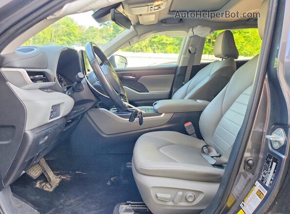 5TDHZRBH5LS028829 2020 TOYOTA HIGHLANDER Gray Սալոնի դիմացի տեսք