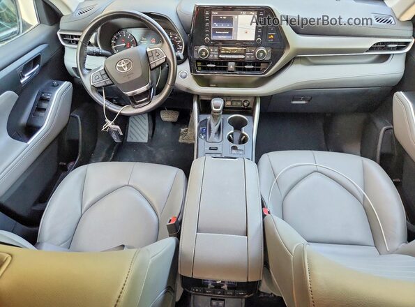 5TDHZRBH5LS028829 2020 TOYOTA HIGHLANDER Gray Առջևի վահանակի տեսք