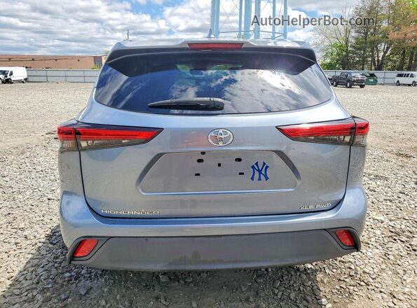 5TDHZRBH7LS046510 2020 TOYOTA HIGHLANDER Silver Rear view