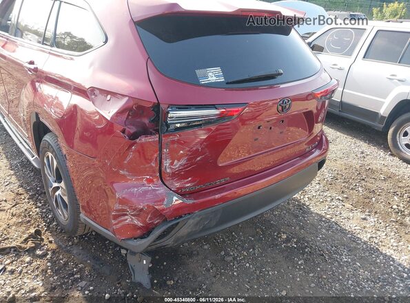 5TDHZRBH7MS078245 2021 TOYOTA HIGHLANDER Red Вид спереду