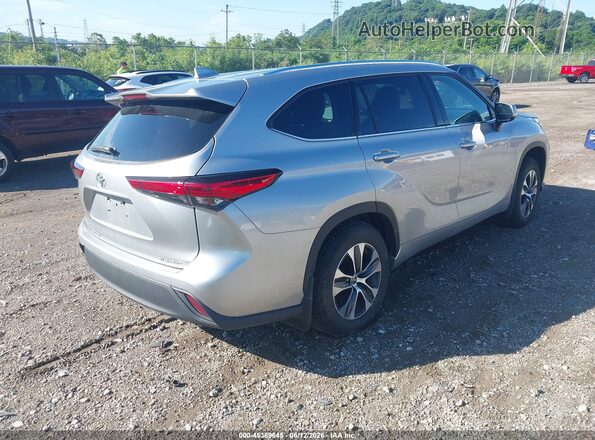 5TDHZRBH7MS108084 2021 TOYOTA HIGHLANDER Silver უკანა მარჯვენა