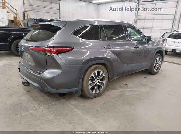 5TDHZRBH8MS135455 2021 TOYOTA HIGHLANDER Gray უკანა მარჯვენა