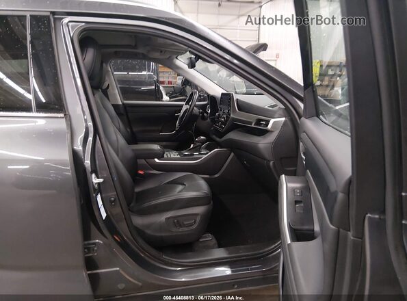 5TDHZRBH8MS135455 2021 TOYOTA HIGHLANDER Gray წინა სალონის ხედი