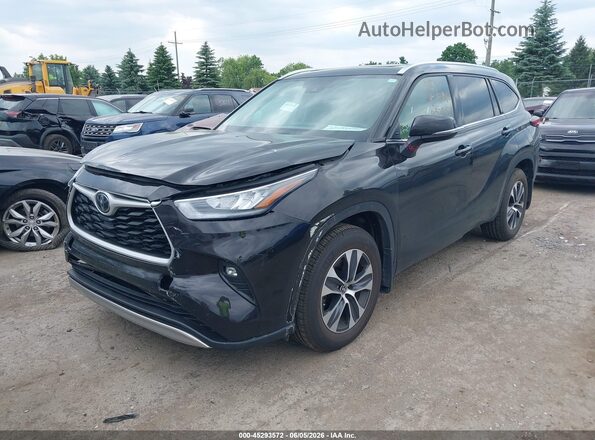 5TDHZRBHXLS035940 2020 TOYOTA HIGHLANDER Black Vista tres cuartos delantera izquierda