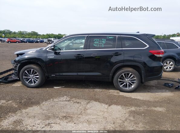 5TDJGRFH1JS037039 2018 TOYOTA HIGHLANDER HYBRID Черный 