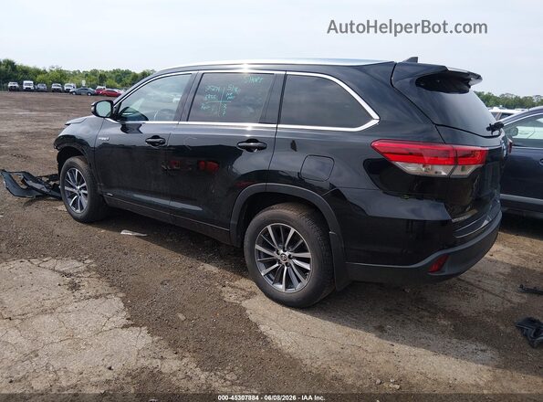5TDJGRFH1JS037039 2018 TOYOTA HIGHLANDER HYBRID Черный Задняя левая четверть
