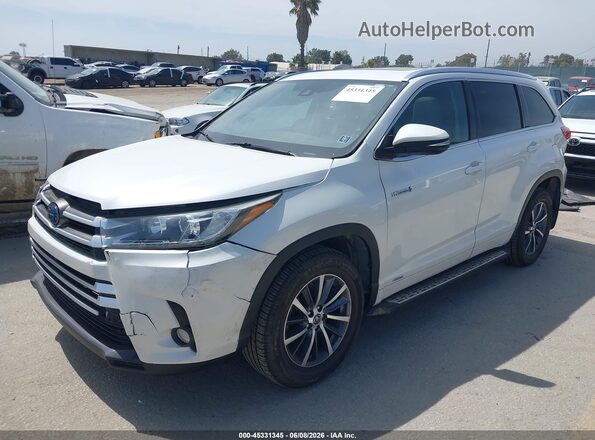 5TDJGRFH7JS042293 2018 TOYOTA HIGHLANDER HYBRID White Front left